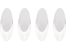 Conjunto De 4 Puxadores Transparentes Para Persianas Rolo Plástico