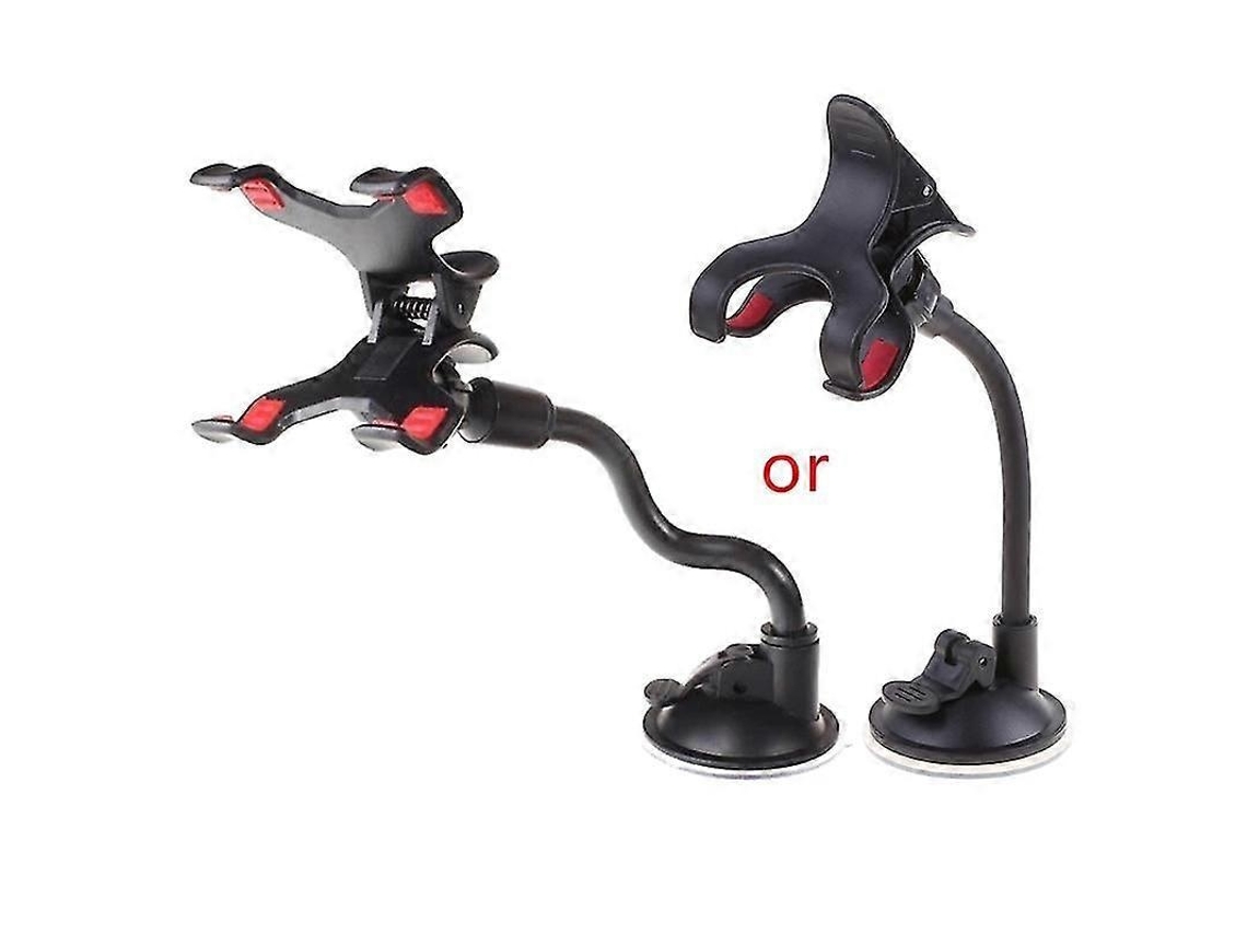 Lurelia Suporte Para Telemóvel De Carro Com Ventosa 1 Peça 6cm 1cm Flexível Pescoço De Ganso Rotação 360° Preto