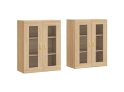 Wall Mounted Cabinet, Wall Mounted Cabinets Vidaxl Marrom Madeira Processada (n/a)