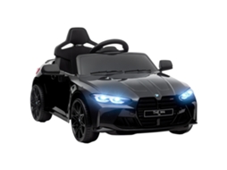 Carro Elétrico Bmw M4 12v com Controle Remoto e Música, 108x69,5x51 Cm, Velocidade 3 5km/h, Preto