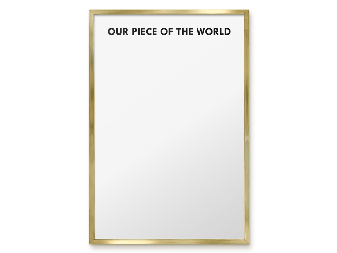 Quadro magnético de parede Nosso Pedaço do Mundo para o quarto Espelharte (40x60 cm)