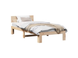 Estrutura da Cama com Cabeceira Natural 90 X 190 Cm MAISON EXCLUSIVE