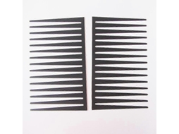 Adesivo Decorativo Fofo Para Faróis De Carro, Estilo Cílios , Preto. Hengjian (2 Pares)