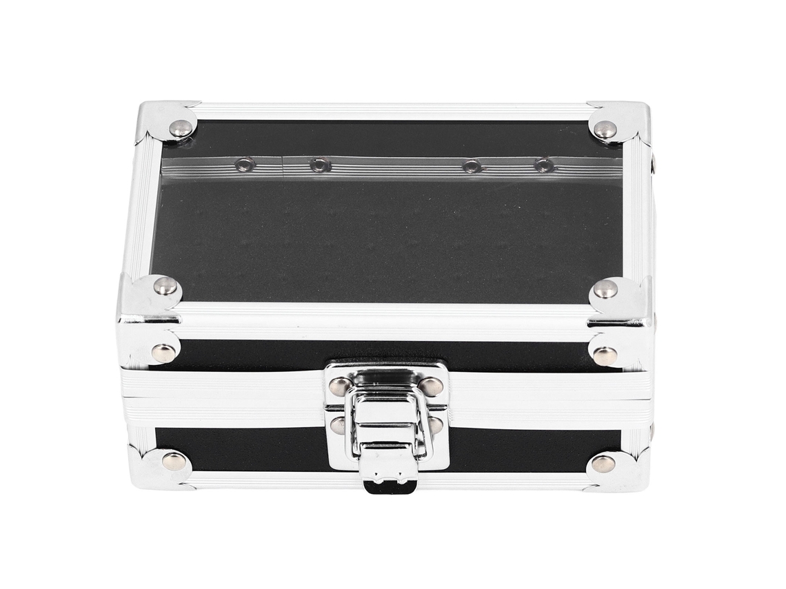 Suporte Para Brocas De Furadeira De Unhas Com Tampa Transparente Resistente A Impactos E Anti-poeira Organizador Preto