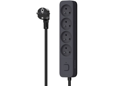 Multiprise Quarx 4 Tomadas Com 3 Portas Usb, Cabo 1,5m
