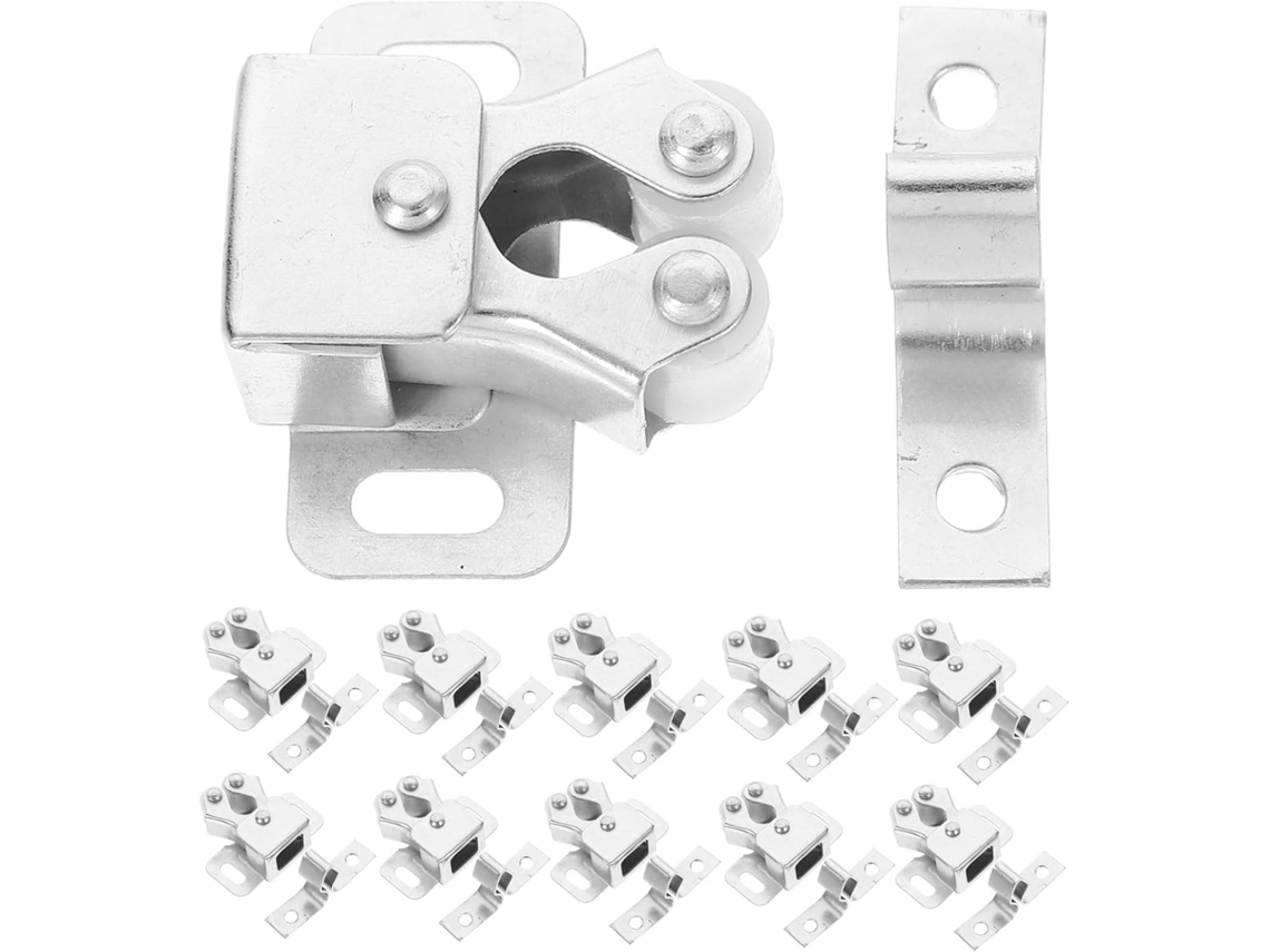 Conjunto De 20-fechos Esfera Em Ferro Portas Guarda Roupa E Móveis Fácil Instalação Alta Resistência Armário