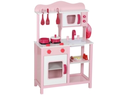Cozinha Madeira Eletrodomésticos Compacta Sons Rosa VELTRIX