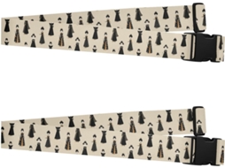 Conjunto De 2 Alças Bagagem Resistentes E Ajustáveis Com Estampa Princesas, Ideais Viagens, Escola, Negócios E
