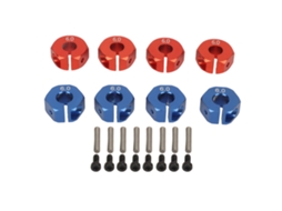 8 Hexágonos Alumínio Rodas Rc 12mm LAXISCREED