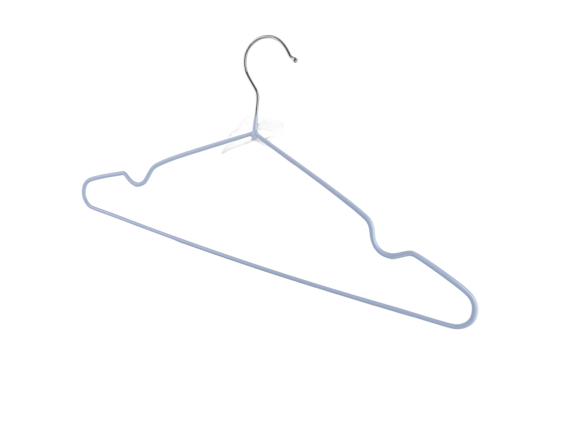Cabides de Plástico Antideslizantes Sin Marcas para Ropa Pesada Seca/mojada Azul