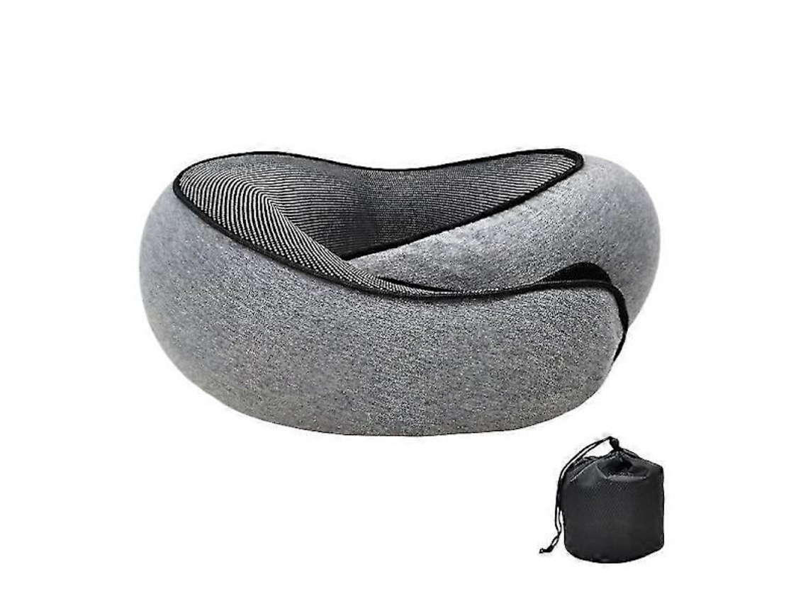 ALMOFADA AQUAFORGE de viagem, formato U, com capuz, portátil