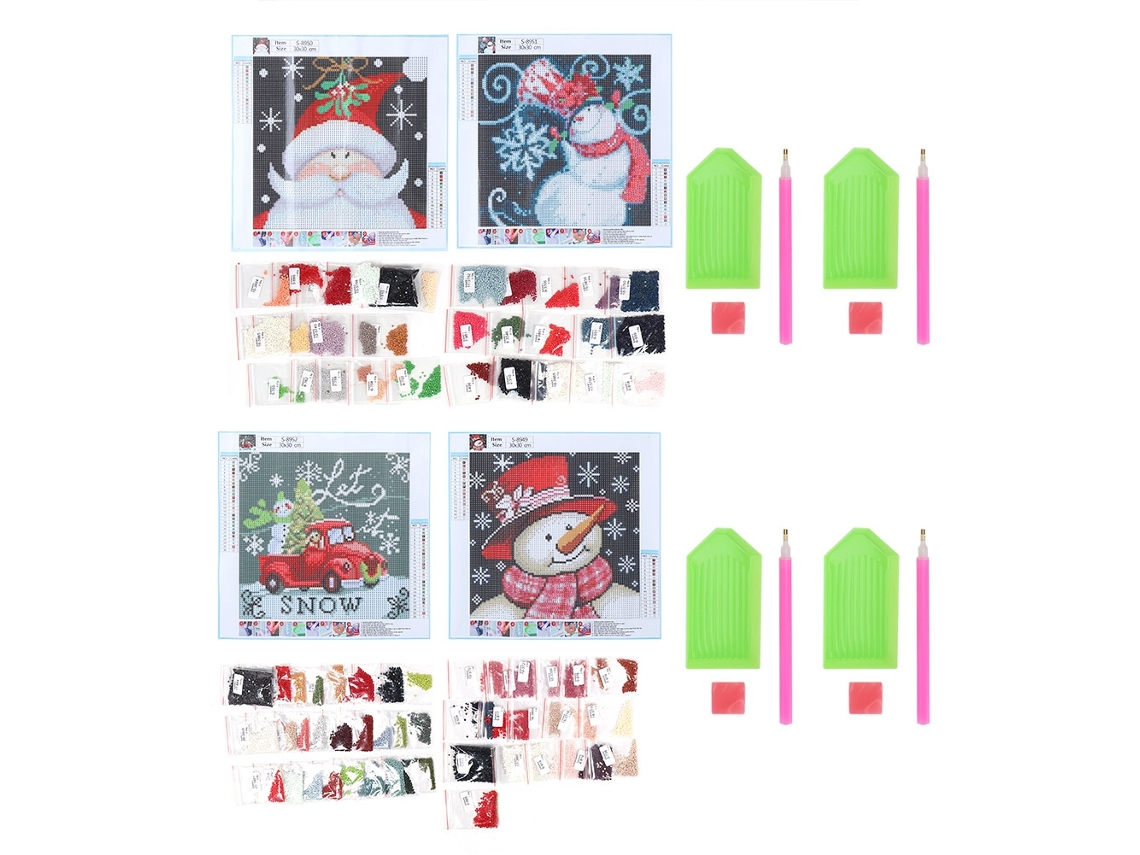 Laxiscreed Kit De Pintura De Diamantes Natal Completo Para Decoração Festiva E Presentes
