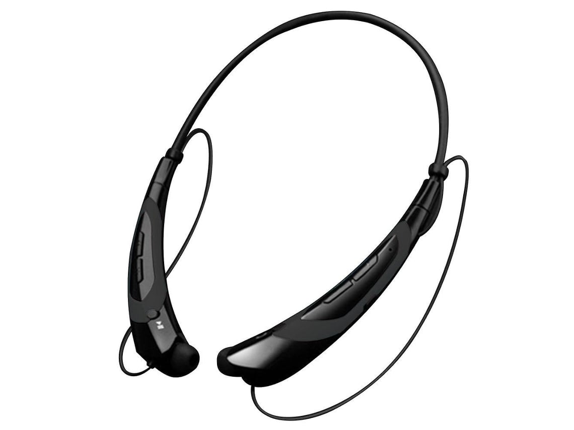 Auriculares Bluetooth 4.0 Neckband With Retractable Earbuds Black