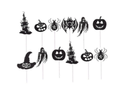 12 Peças De Enfeites Para Bolo De Halloween. Ly Ebike