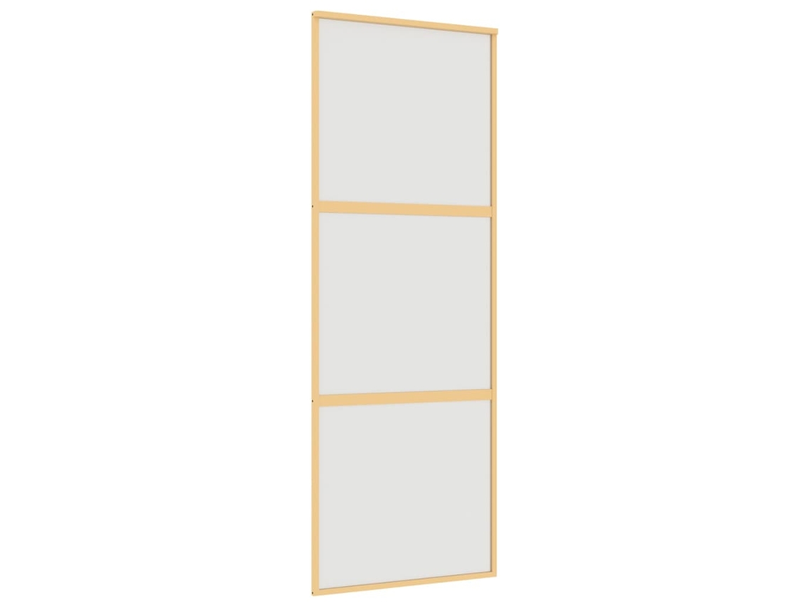 Porta Deslizante Vida Xl Vidro Esg Fosco/Alumínio Dourado 76X205 Cm