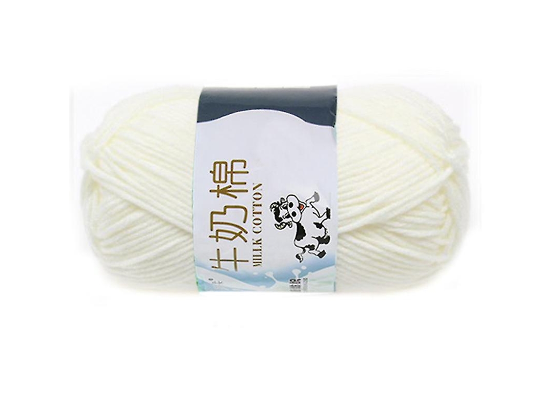 Lurelia Fio Algodão Grosso 2,5 Mm 50g 5mm Branco Para Tricô