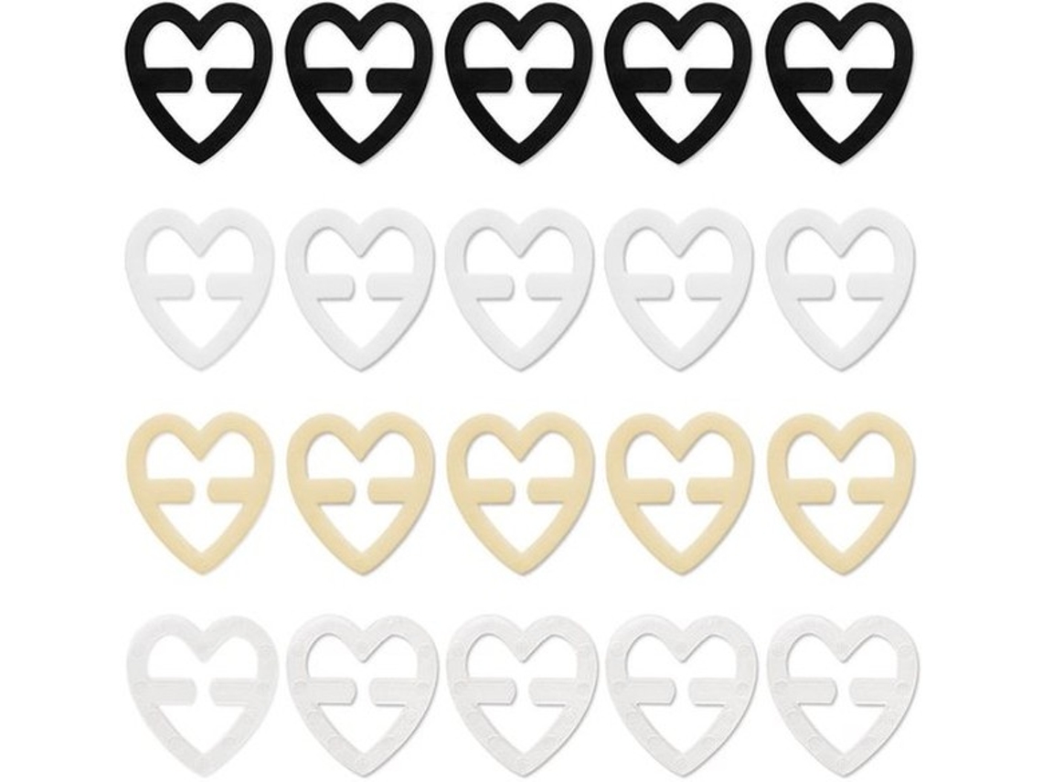 Beha-gespen Hartvormig - Antislip Beha-gespen - Bh-bandjes - Accessoires - 20 Peças - Polipropileno Durável