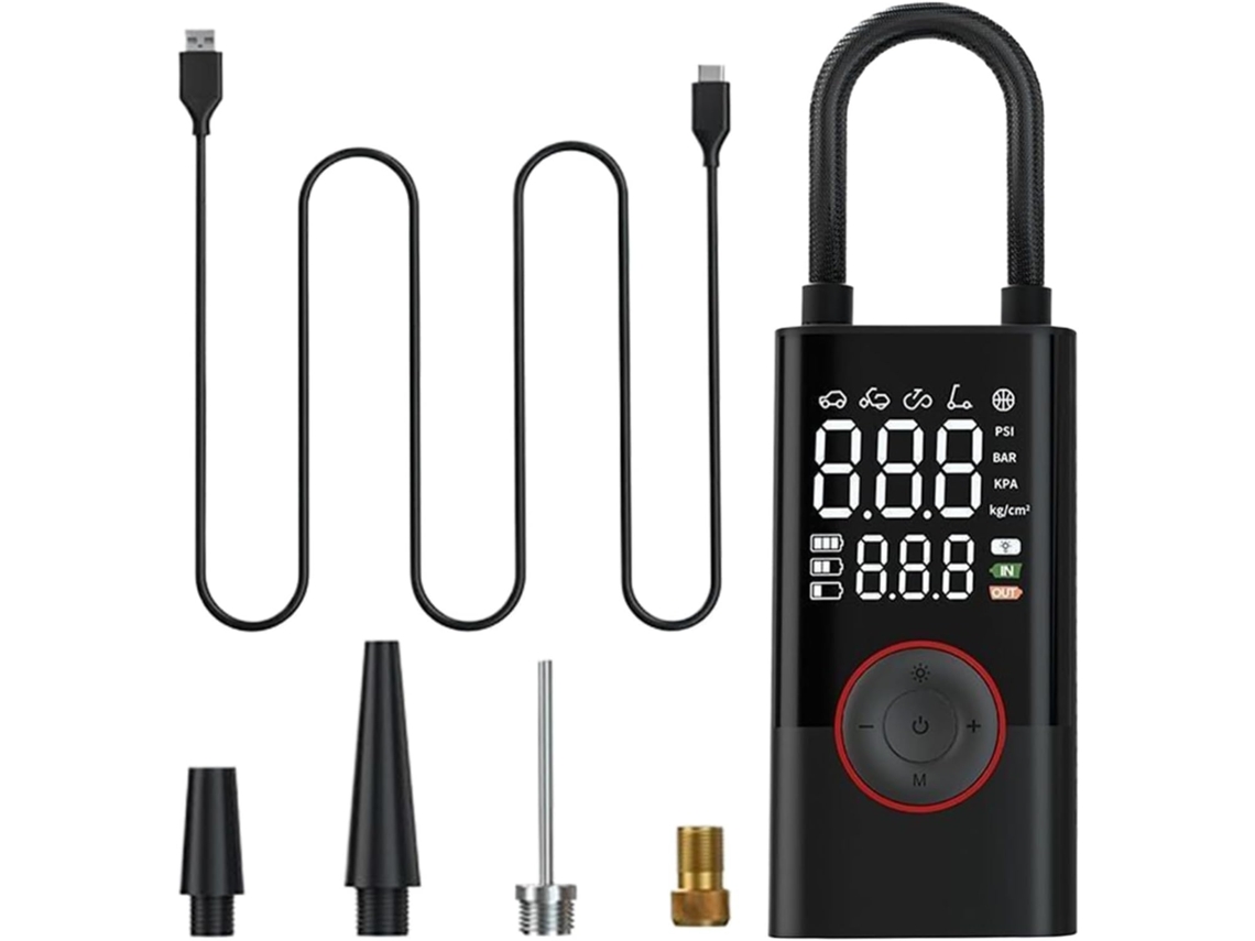 Inflador De Pneus De Carro De 10 Bar Com Desligamento Automático E Compressor Elétrico