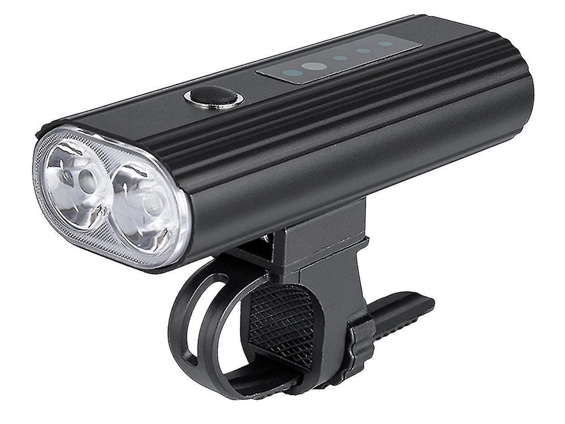 Conjunto Luz Bicicleta Frontal/traseira Usb Recarregavel Ipx8 Mtb/estrada Preto Yizhood