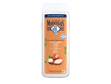 Gel De Banho Cremoso Le Petit Marseillais, Argan Bio Manteiga De Karité 400ml