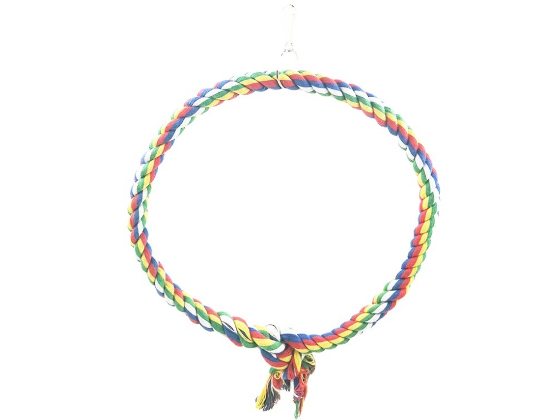 Balanço para Pássaros, Balanço de Algodão para Pendurar na Gaiola, Brinquedos Resistentes a Mordidas, Brinquedos para Papagaios AQUAFORGE