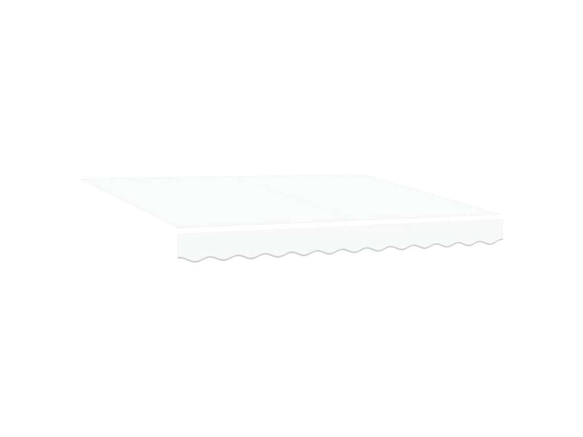 Conjunto 1 Toldo Retrátil Vidaxl Branco Tecido (350 X 200 Cm)