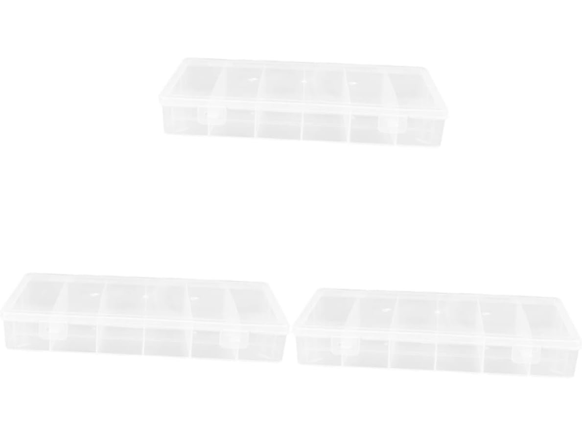 De 3 Peças Para Organizar A Despensa Nuobesty, Com Caixas Empilháveis E Porta-cartões Com Pompons.