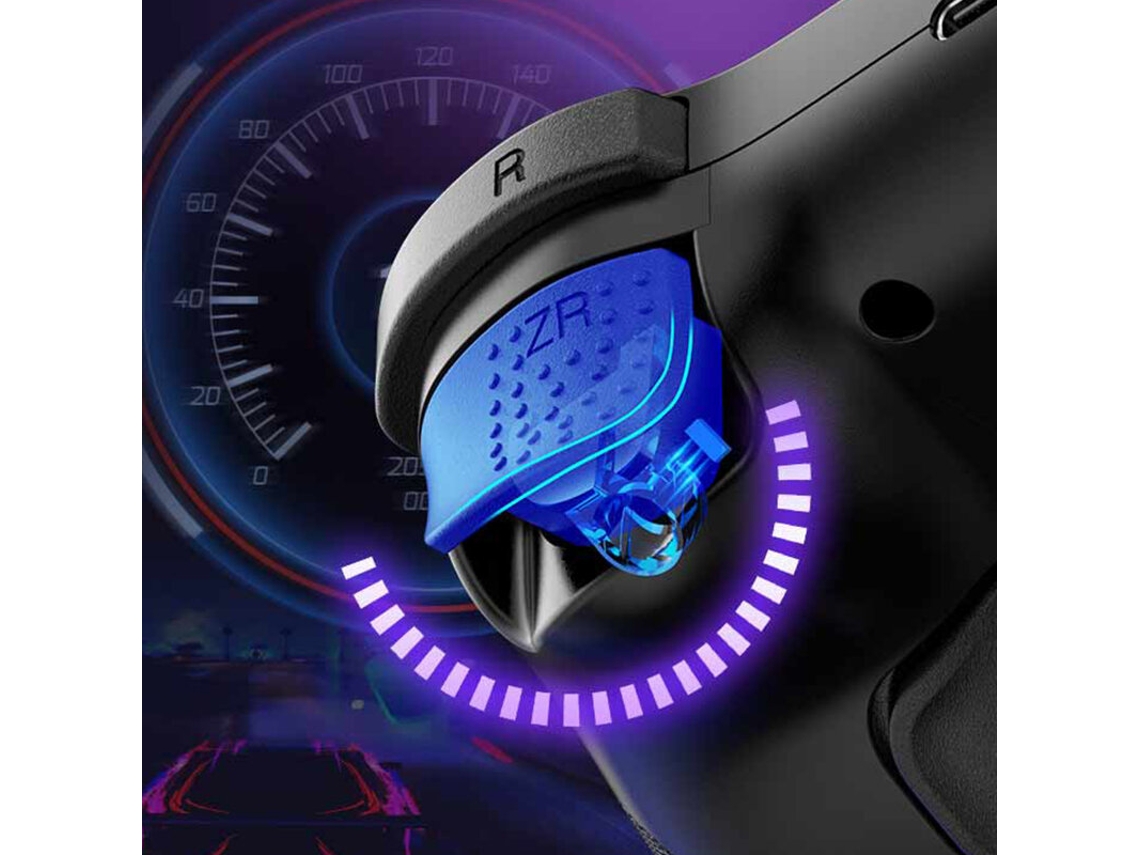 Comando De Jogo Sem Fios Bluetooth Grey-z01 Com Joystick Hall E Gatilho Hall, Sensor De Movimento De 6 Eixos E Suporte Do Modo Turbo.