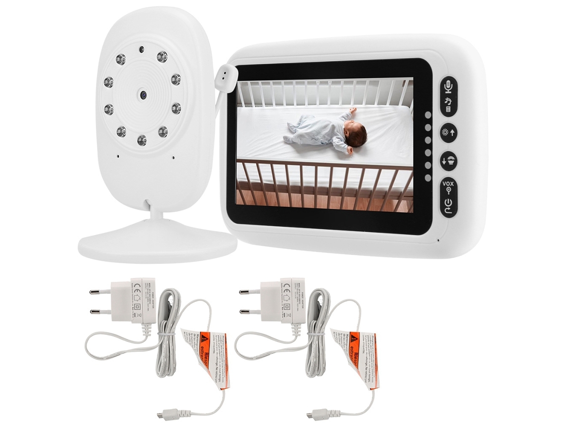 Monitor De Bebê Digital Sem Fio Com Visão Noturna Por Infravermelho De 4,3 Polegadas