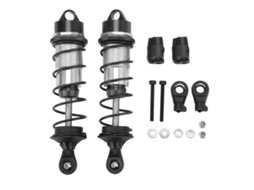 Mali amortecedor Dianteiro de Carro Rc de Liga de Alumínio para Arrma 1/7 1/8 com Alta Elasticidade 2 Peças Preto
