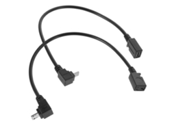 Cabo Micro Usb De 2 Peças Com Conectores Angulares Para Transferência