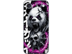 Capa Para Celular Compatível Com Apple Iphone Air. Panda Escuro Com Olhos Roxos, Espinhos E Estilo Agressivo Em Um Design Impactante.
