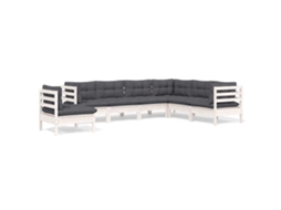 Garden Lounge Set, Garden Lounge Sets Vidaxl Branco Madeira De Pinho (n/a)