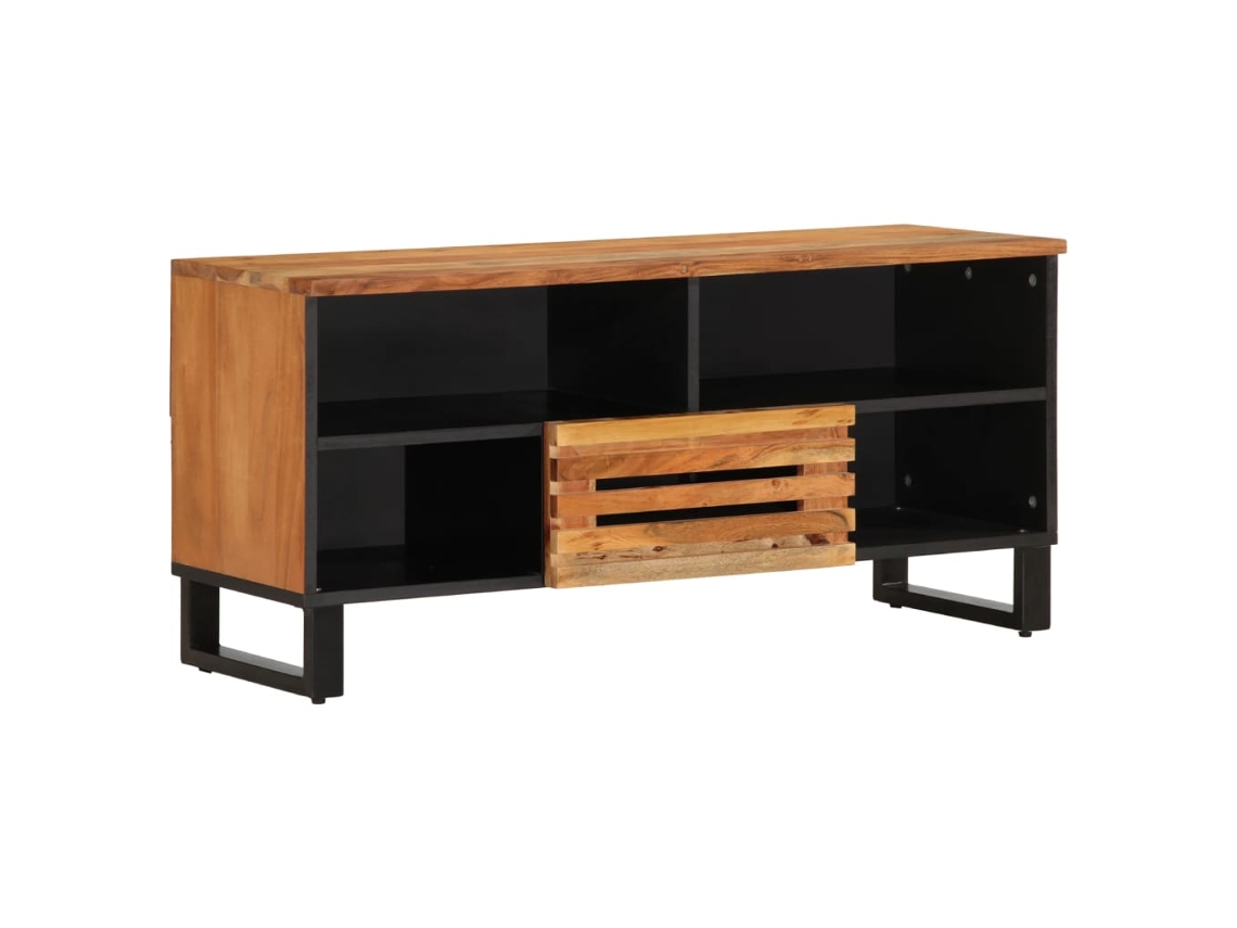 Tv Cabinet, Tv Cabinets Vidaxl Marrom Madeira De Acácia (n/a)