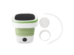 Máquina de Lavar Portátil Mini Plegable 7.5l Con Secado Suave Y Tubo de Desagüe Verde Plug Au | S/MARCA