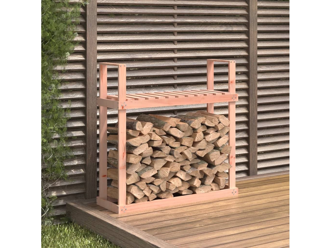 Vidaxl Suporte Para Lenha 110x35x108,5 Cm Madeira De Douglas Maciça