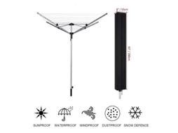 Capa Para Estendal Tipo Guarda-chuva — Material Em Tecido Oxford 420d Impermeável, Adequada Para Estendais De Pátio (160 X 15 Cm)