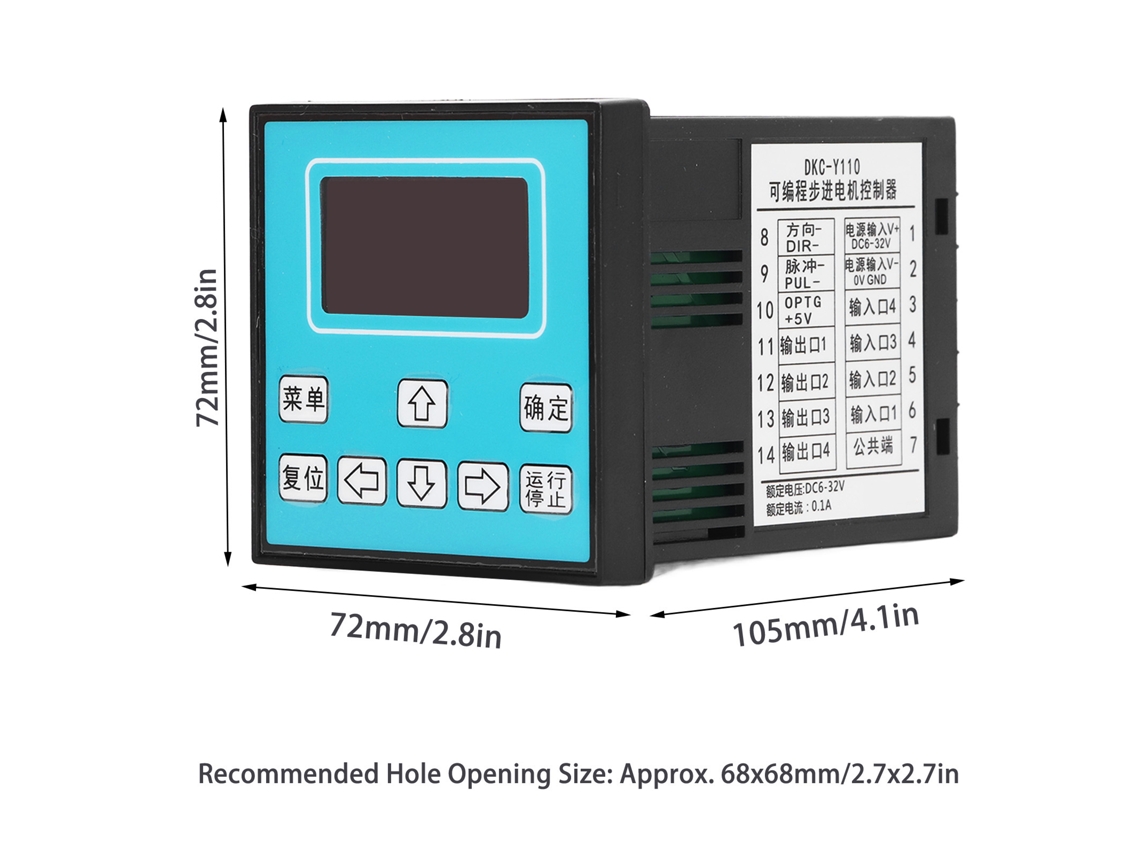 Controlador Programável De Motor Com Lcd Dc6‑32v