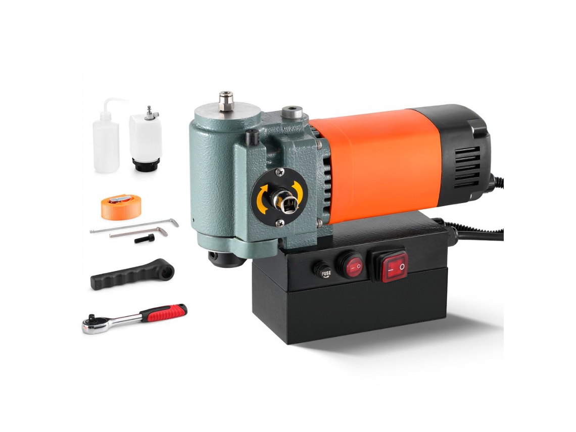 Perfuradora Magnética TEKMAQUINAS 1300 W de Perfil Baixo para Espaços Apertados com Broca Até 35 Mm