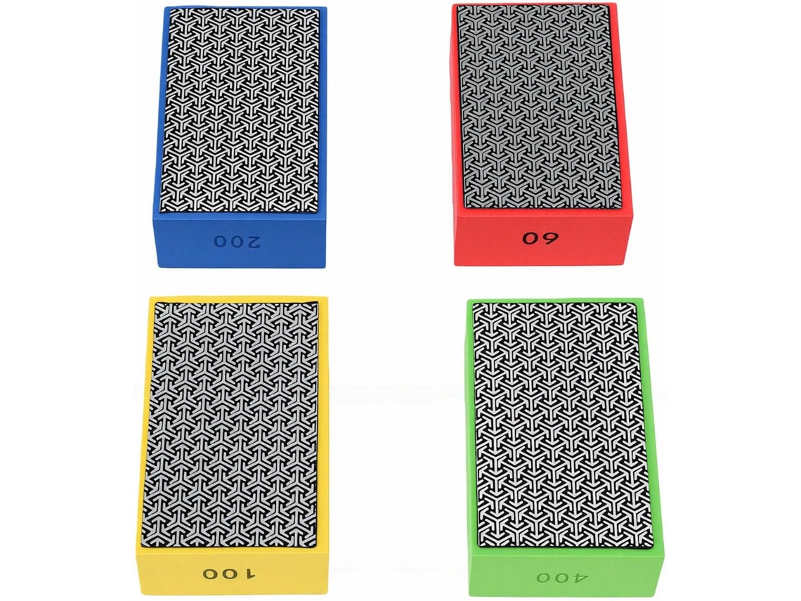 Discos De Polimento Diamantados Para Uso Manual, 4 Peças. Blocos Lixa