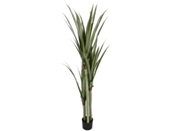 Mandioca Artificial, Cor Esmeralda, Com Vaso, 190 Cm, 17 X 17 X 190 Cm