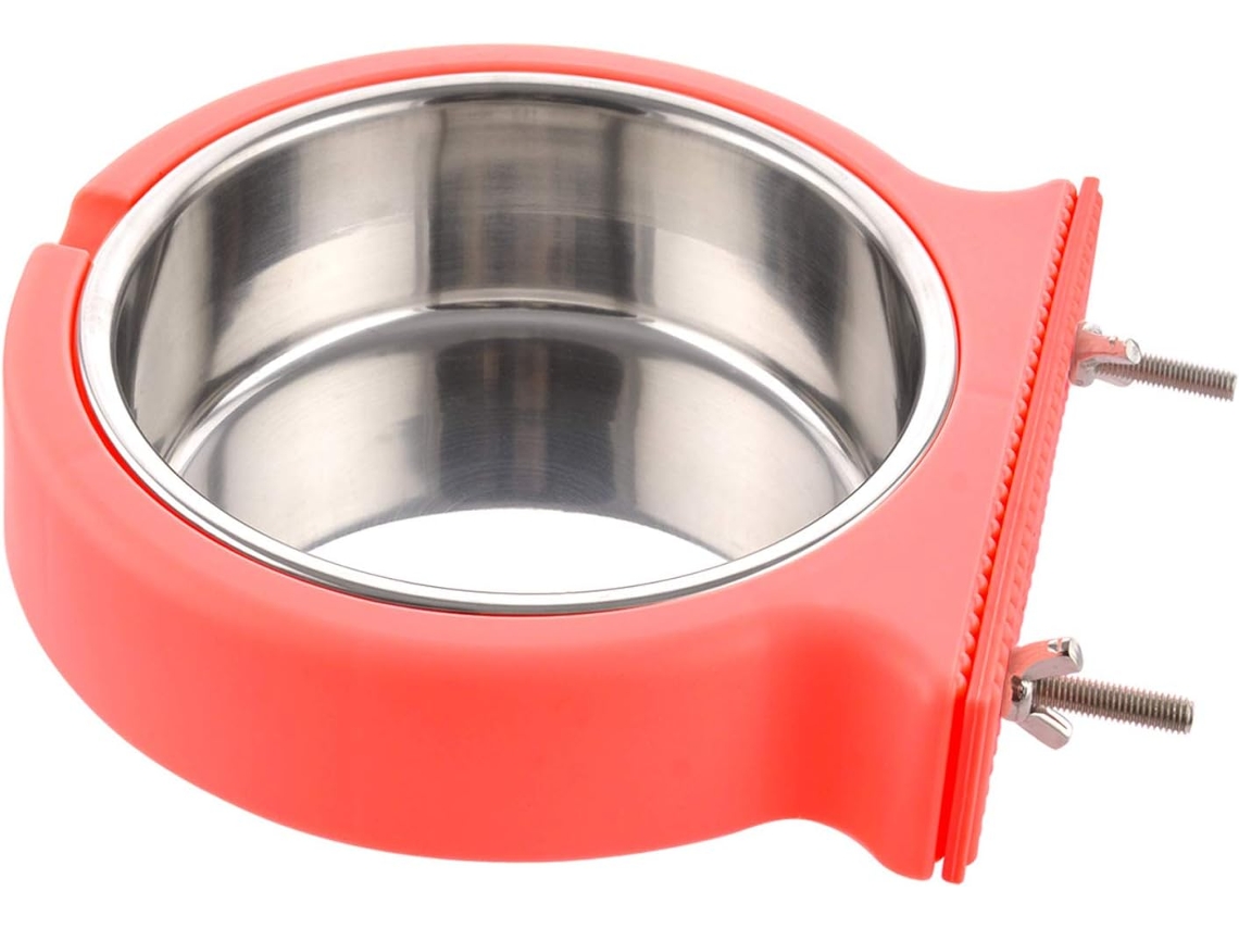 Comedouro e Bebedouro Suspenso para Animais de Estimação, Gaiola Removível, Tigelas de Aço Inoxidável para Cães, Gatos e Pequenos Animais AQUAFORGE