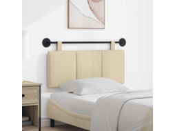 Vidaxl Cabeceira Suspensa Creme Tecido