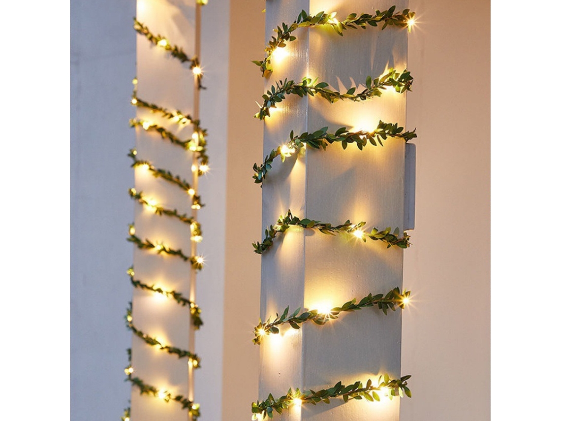 Fio de Luz Solar Artificial Flor 2 M 20 Led Fio de Luz Wisteria para Festa Casamento Jardim Quarto