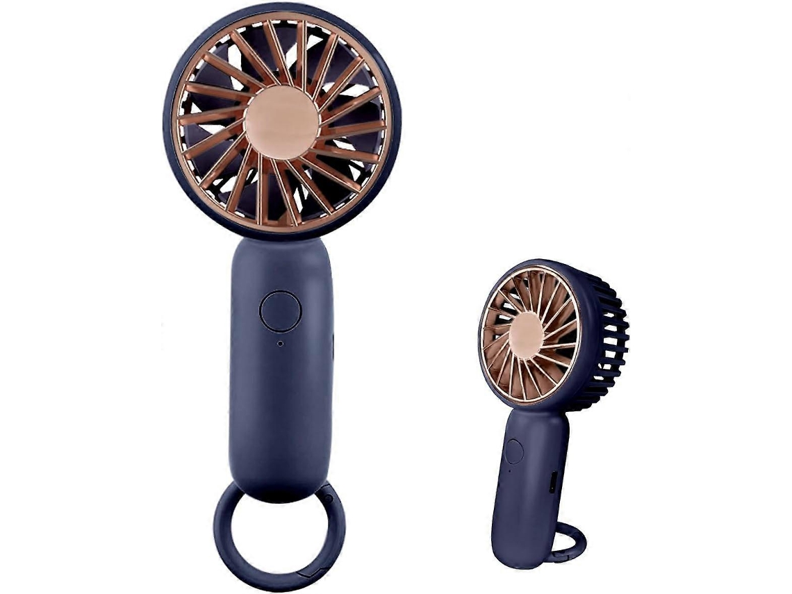 Mini Ventilador De Mão Com Fivela, Pequeno, Leve, Recarregável Via Usb, Para Maquiagem, Para Mulheres, Homens E Meninas Modernas
