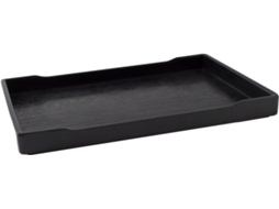 Tigela Portátil Para Água E Alimentos, Em Plástico, Tamanho M, Base Antiderrapante, Acabamento Preto, Indicado A Répteis, Lagartos