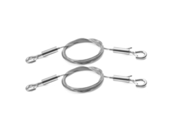 Kit Com 2 Fios Ajustáveis ​​para Pendurar Quadros - 1m X 1,5mm, Aço Inoxidável Resistente, Para Espelhos, Luminárias, Placas E Mu -aquaforge