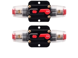 2 Fusíveis Rearmáveis​​ Para Disjuntor, 12v, 24v Dc 30a Com Rearme Manual Para Proteção De Sistemas Áudio