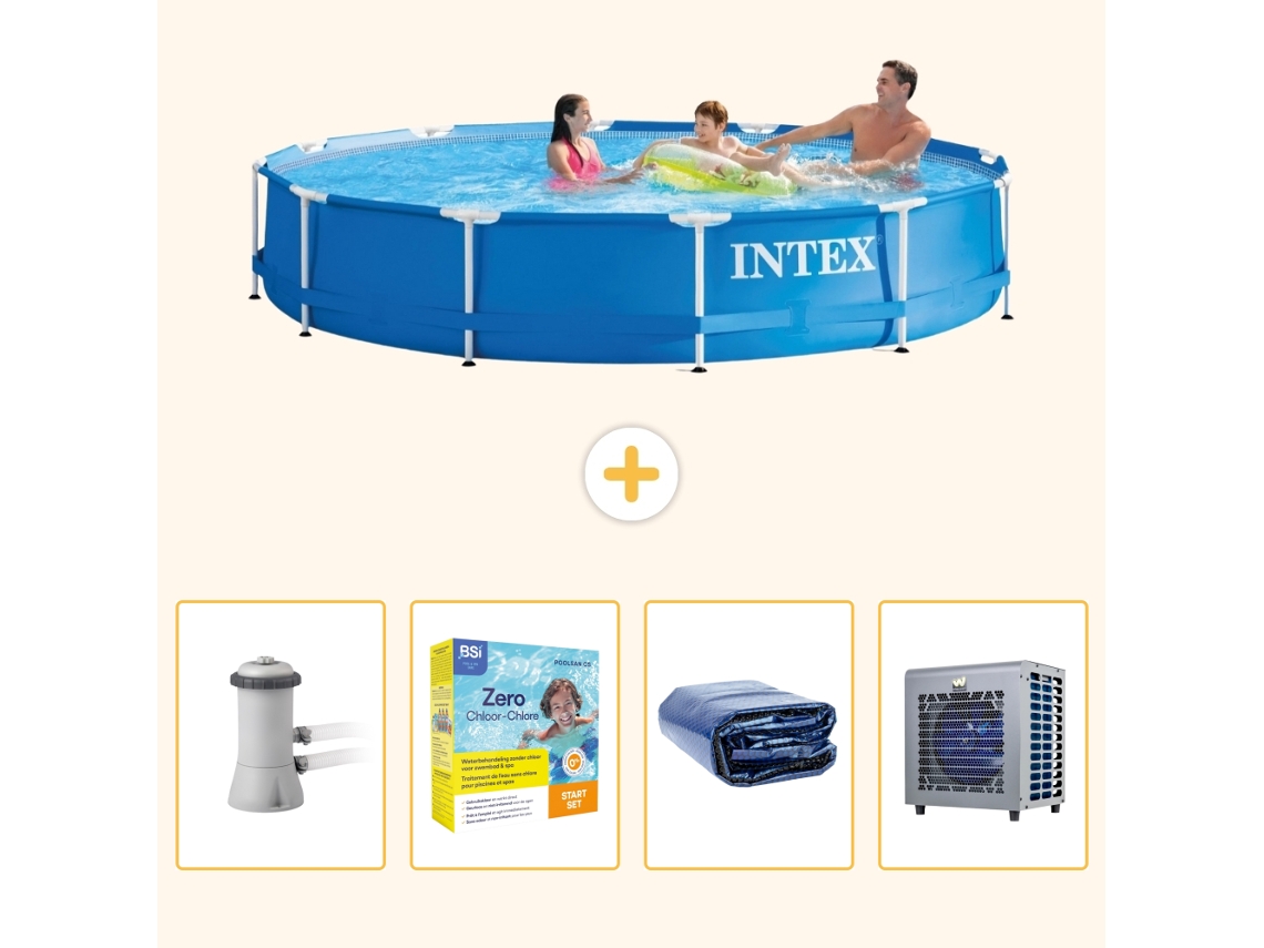 Intex Piscina Com Estrutura Redonda - 366x76 Cm - 5-peças S331
