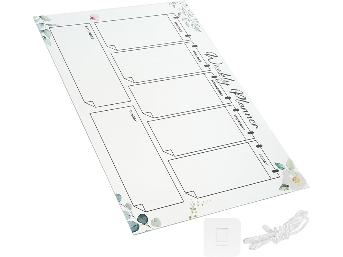 Tableau Mémo Acrylique Suspendu, Planificador Mensuel 1 Conjunto